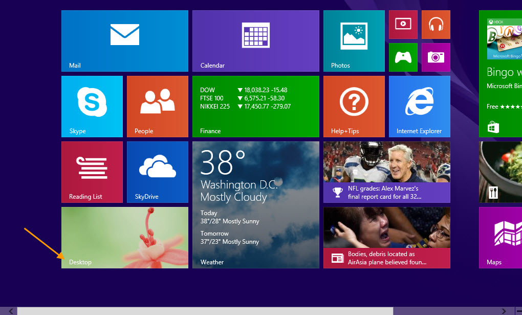 Windows 8 How Switch To Desktop Mode - CrocoTIPS